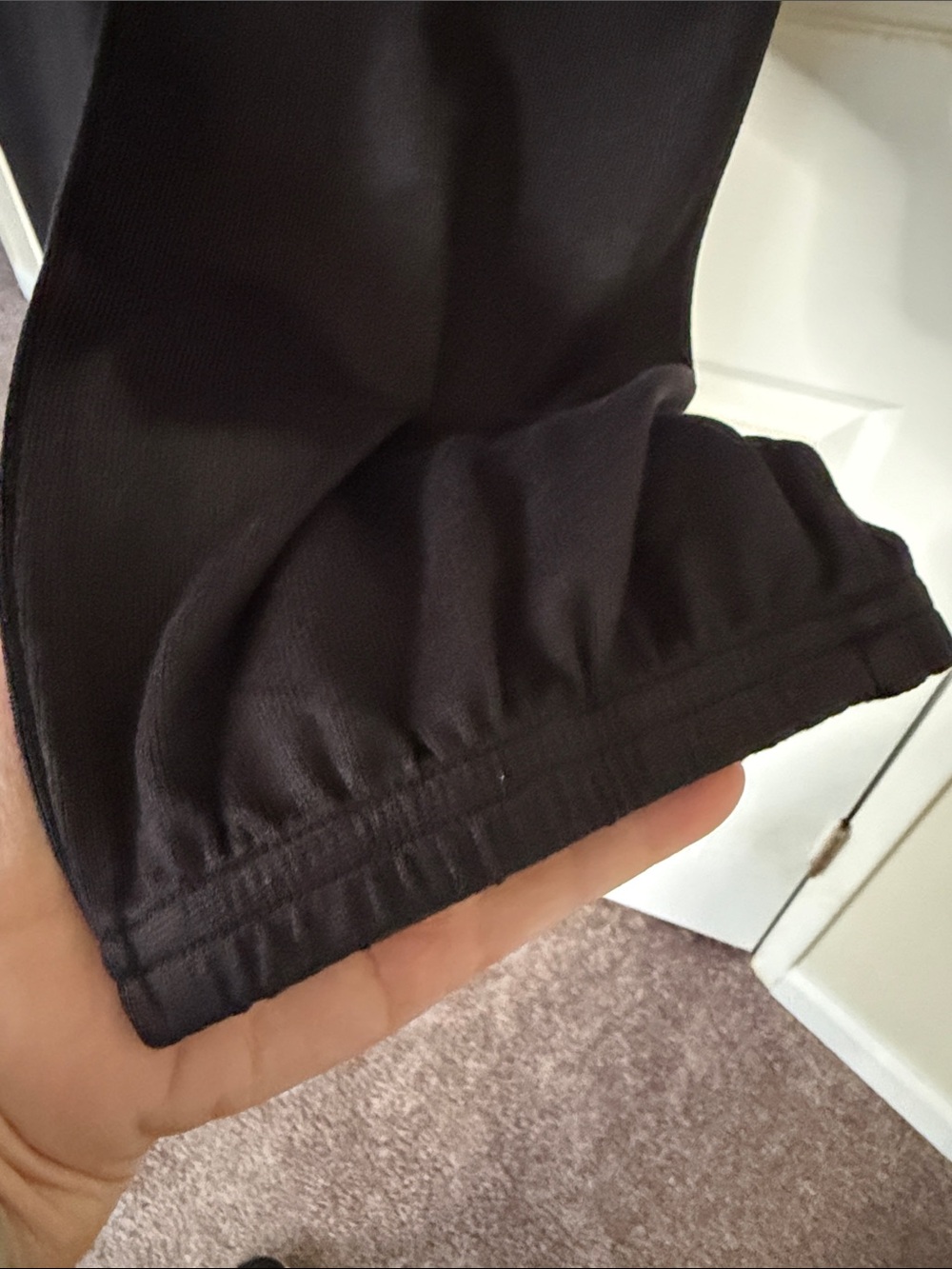 NWT 2 PAIR of Black Drawstring Elastic Waist Jogger Pants 3X (22W-24W) - Picture 4 of 4